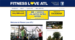 Desktop Screenshot of fitnessloveatl.com