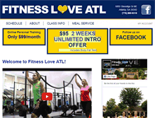 Tablet Screenshot of fitnessloveatl.com